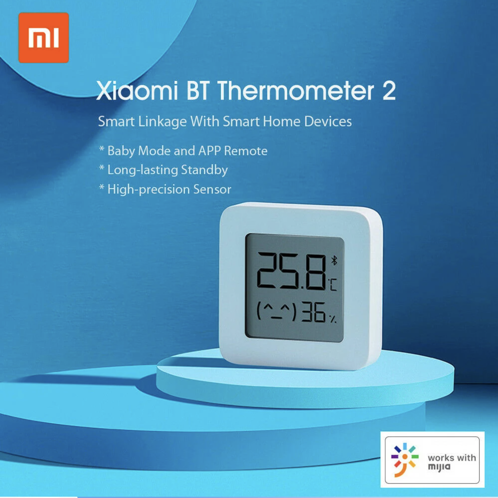 Code promo Thermomètre Bluetooth XIAOMI Mijia 2 hygromètre numérique  électrique intelligent sans fil